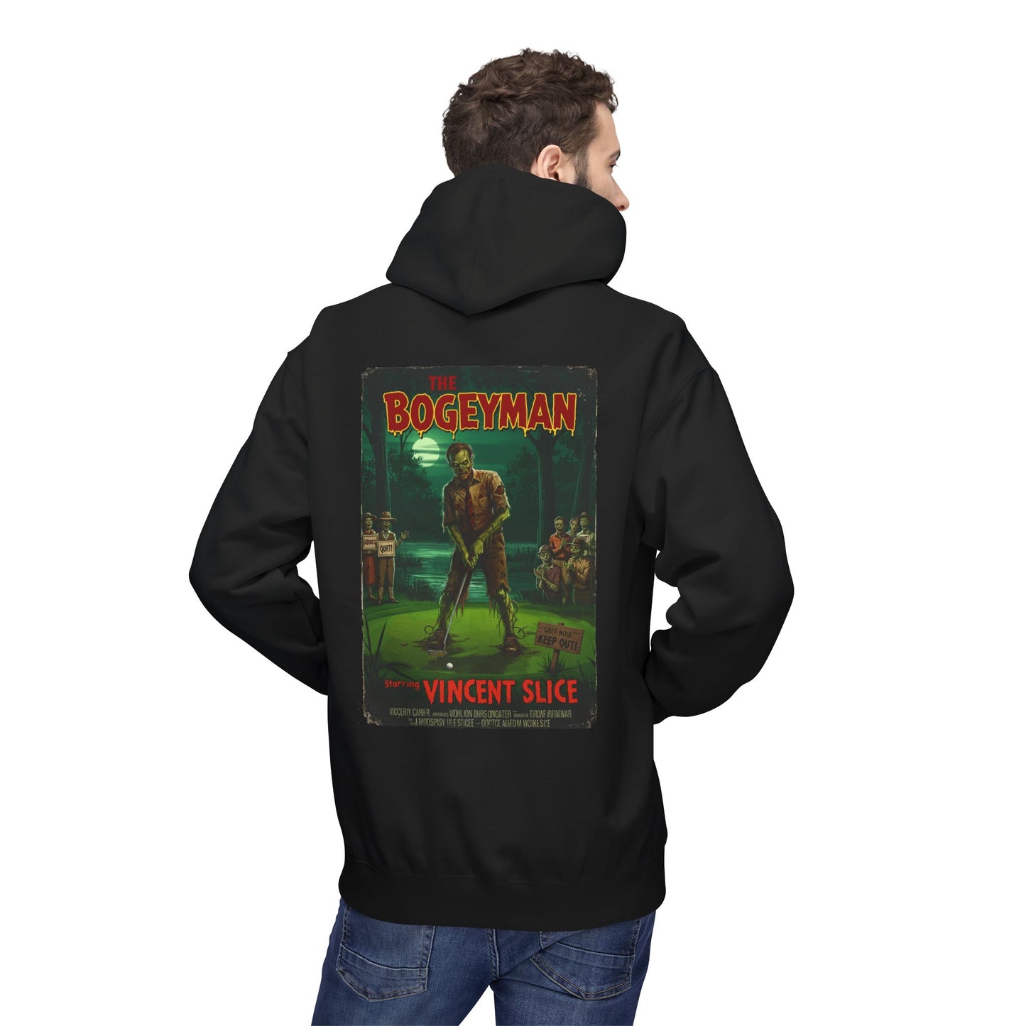 THE BOGEYMAN Hoodie - Starring VINCENT SLICE- Golf Noir Signature Apparel