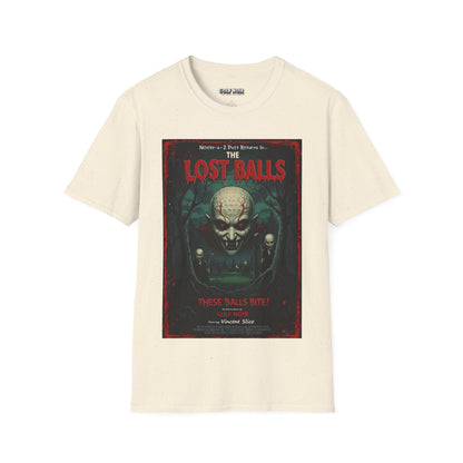 THE LOST BALLS T-Shirt - Starring VINCENT SLICE- Golf Noir Signature Apparel