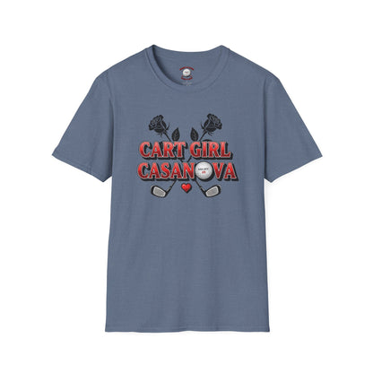 Cart Girl Casanova Golf T-Shirt — XXX-OUT Design Signature Apparel