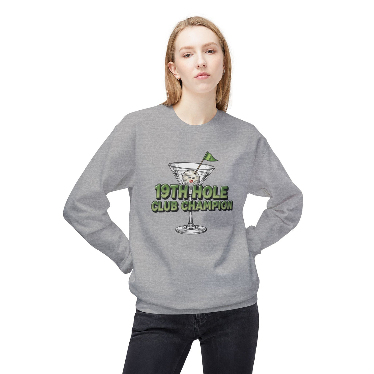 "19th Hole Club Champion" Golf Sweatshirt - XXX-Out Signature Apparel