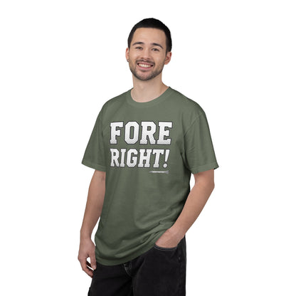 Fore Right! Golf T-Shirt — Tee Box Trash Talk Signature Apparel