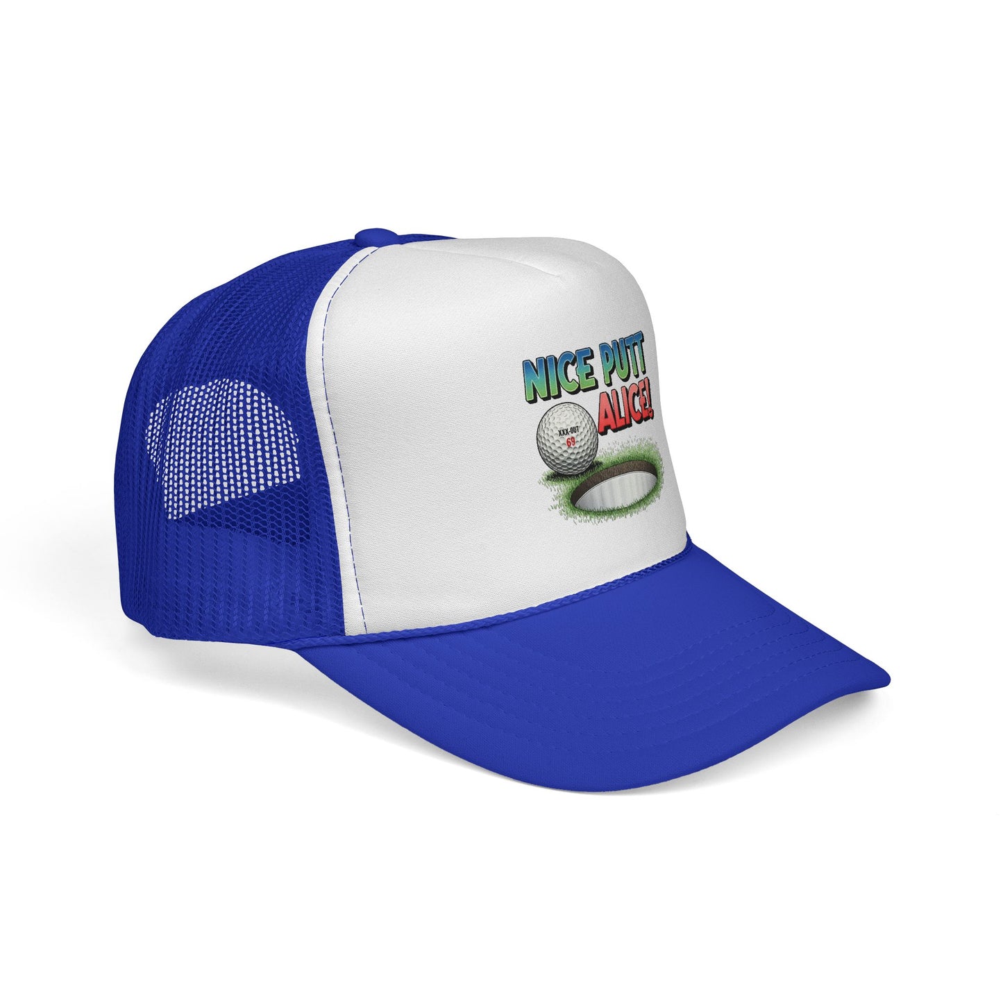 Nice Putt Alice! Golf Trucker Cap — XXX-OUT Designs Headwear