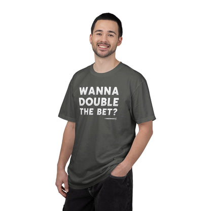 Wanna Double The Bet? Golf T-Shirt — Tee Box Trash Talk Signature Apparel