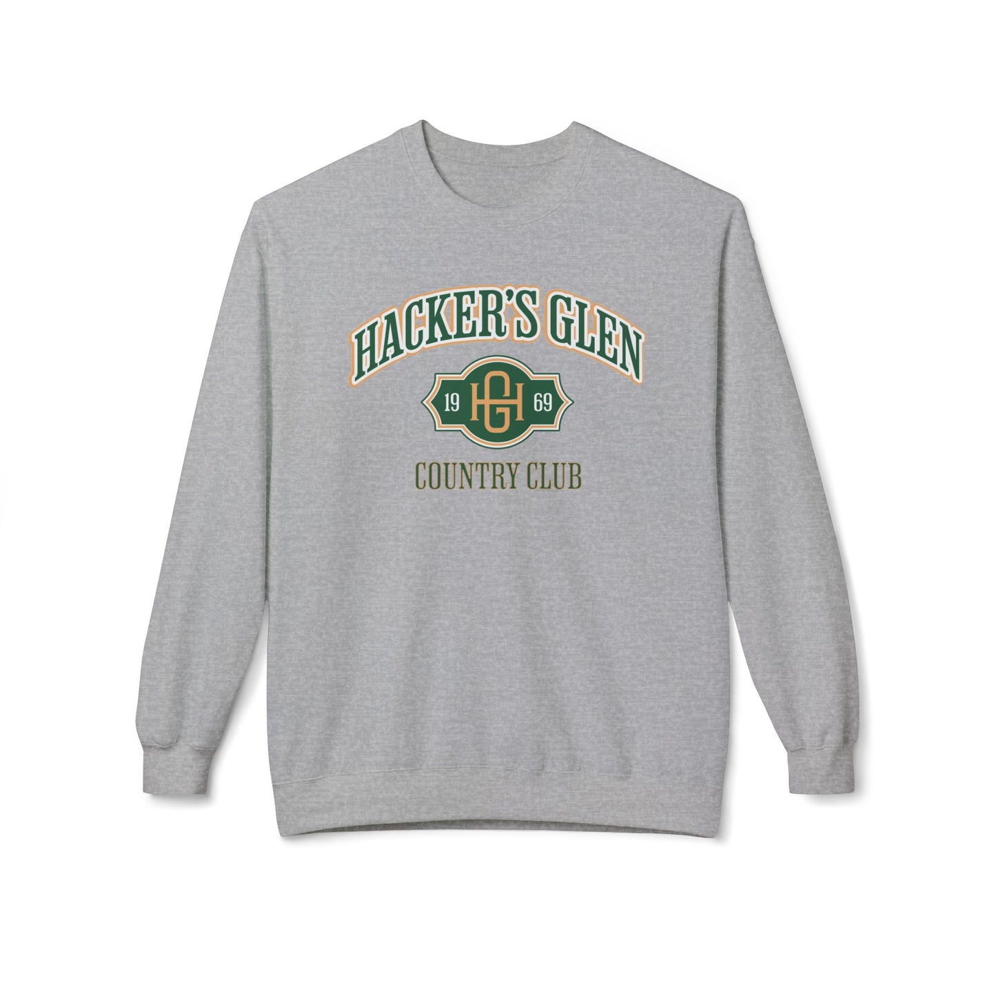 Hacker's Glen Country Club Crewneck Sweatshirt - Fictional Fairways Signature Apparel