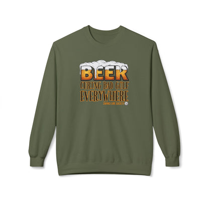 Beer Curing Bad Golf Crewneck Sweatshirt - Swing Lube Society Signature Apparel