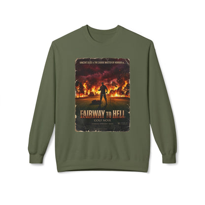 Fairway to Hell Crewneck Sweatshirt – Starring Vincent Slice of GOLF NOIR