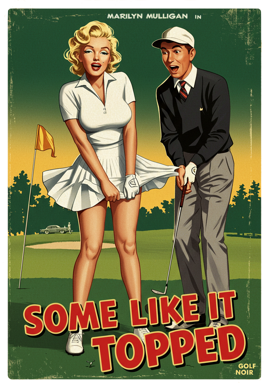 SOME LIKE IT TOPPED T-Shirt - Starring MARILYN MULLIGAN- Golf Noir Signature Apparel