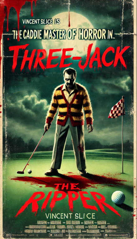 3-JACK THE RIPPER T-Shirt - Starring VINCENT SLICE - Golf Noir Signature Apparel