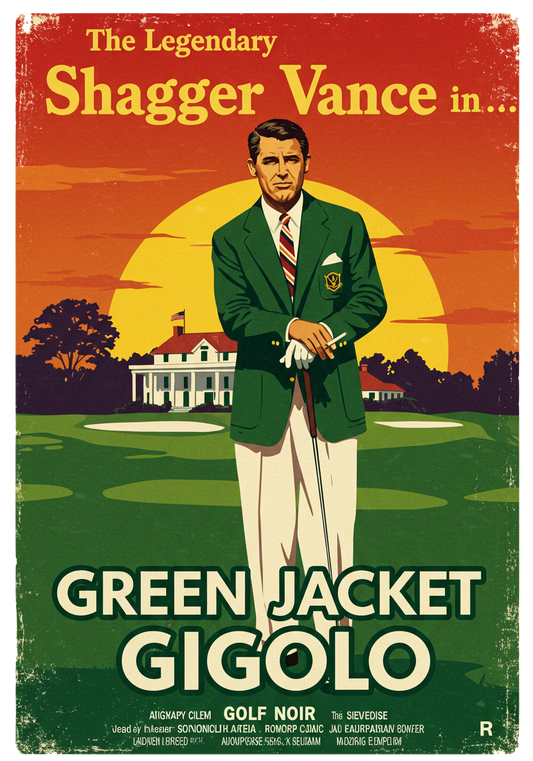 GREEN JACKET GIGOLO T-Shirt - Starring THE LEGENDARY SHAGGER VANCE - Golf Noir Signature Apparel