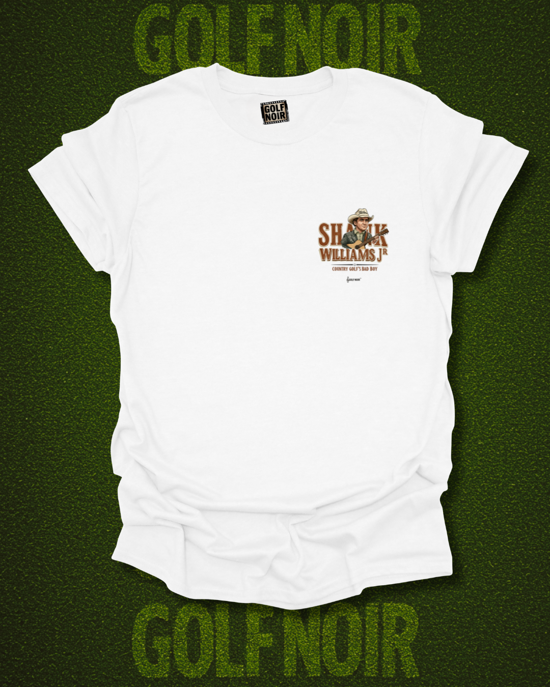 1 DOWN TO THE HONKY-TONK T-Shirt - Starring SHANK WILLIAMS JR.- Golf Noir Signature Apparel
