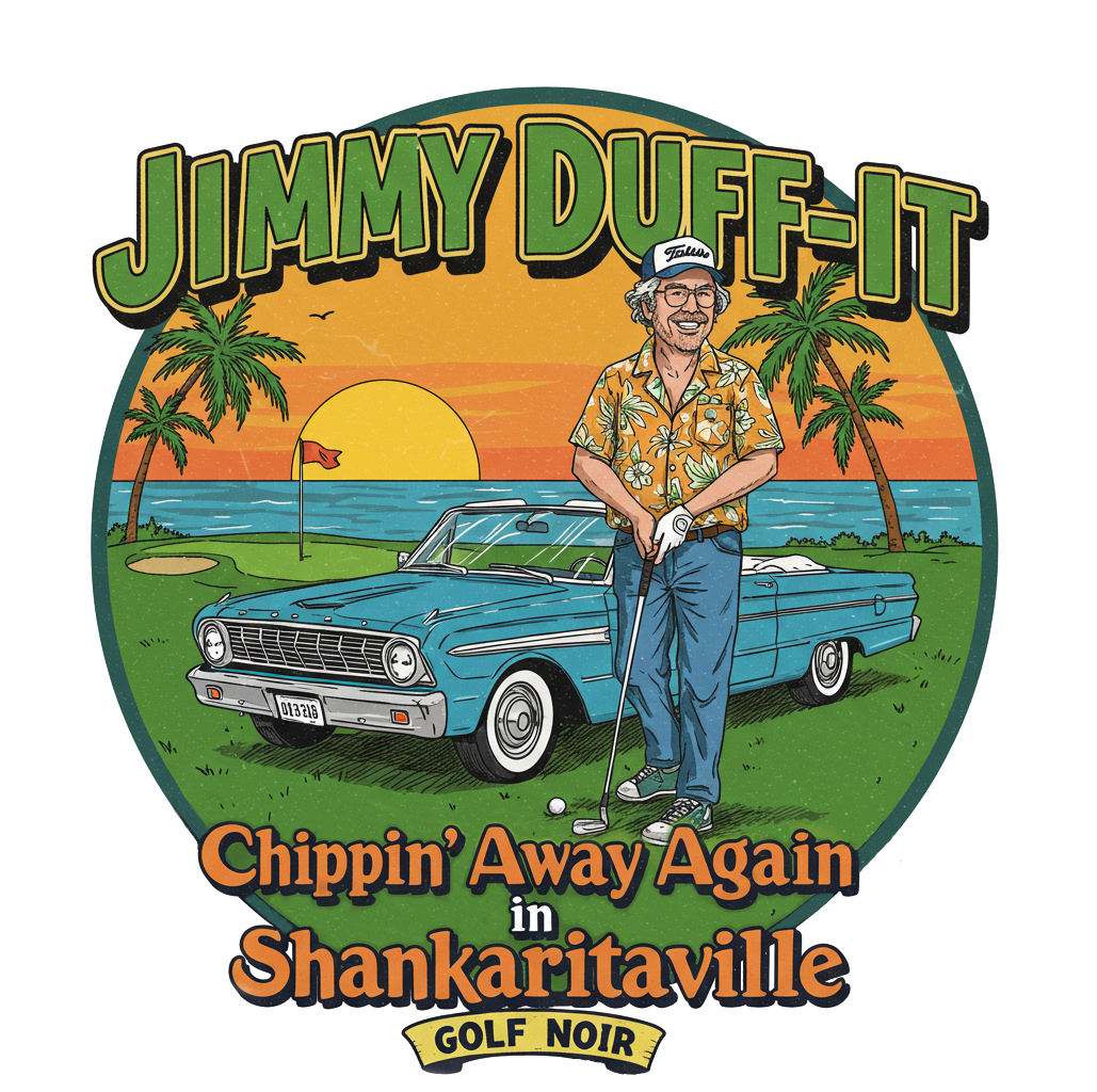 SHANKARITAVILLE T-Shirt - Starring JIMMY DUFF-IT- Golf Noir Signature Apparel