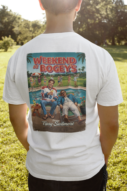 WEEKEND AT BOGEY'S T-Shirt - Starring TIPSY SWILMORE- Golf Noir Signature Apparel