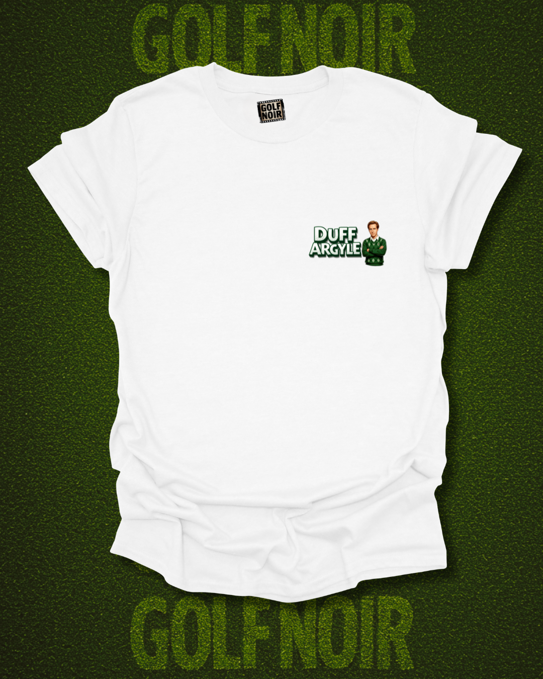 MARTINI SHAFT T-Shirt - Starring DUFF ARGYLE - Golf Noir Signature Apparel