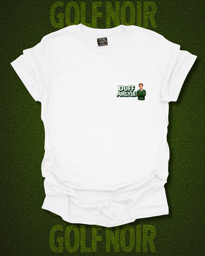 MARTINI SHAFT T-Shirt - Starring DUFF ARGYLE - Golf Noir Signature Apparel