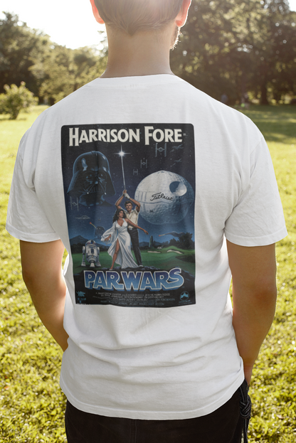 PAR WARS T-Shirt - Starring HARRISON FORE- Golf Noir Signature Apparel