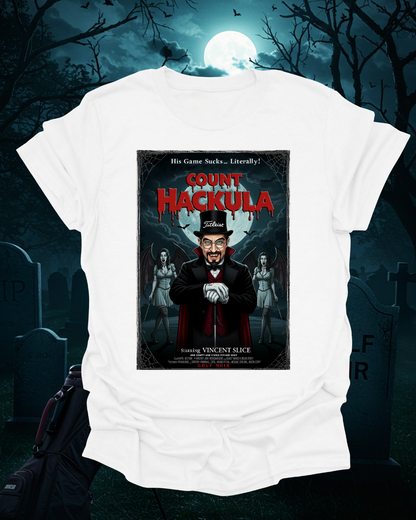 COUNT HACKULA T-Shirt - Starring VINCENT SLICE- Golf Noir Signature Apparel