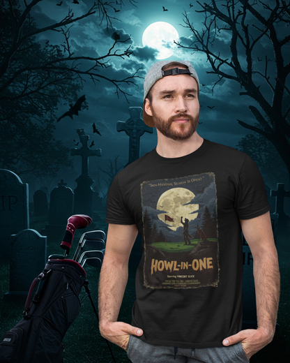 HOWL-IN-ONE T-Shirt - Starring VINCENT - Golf Noir Signature Apparel