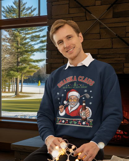SHANKA CLAUS Christmas Sweatshirt - Ho Ho Hold My Beer Sugar!