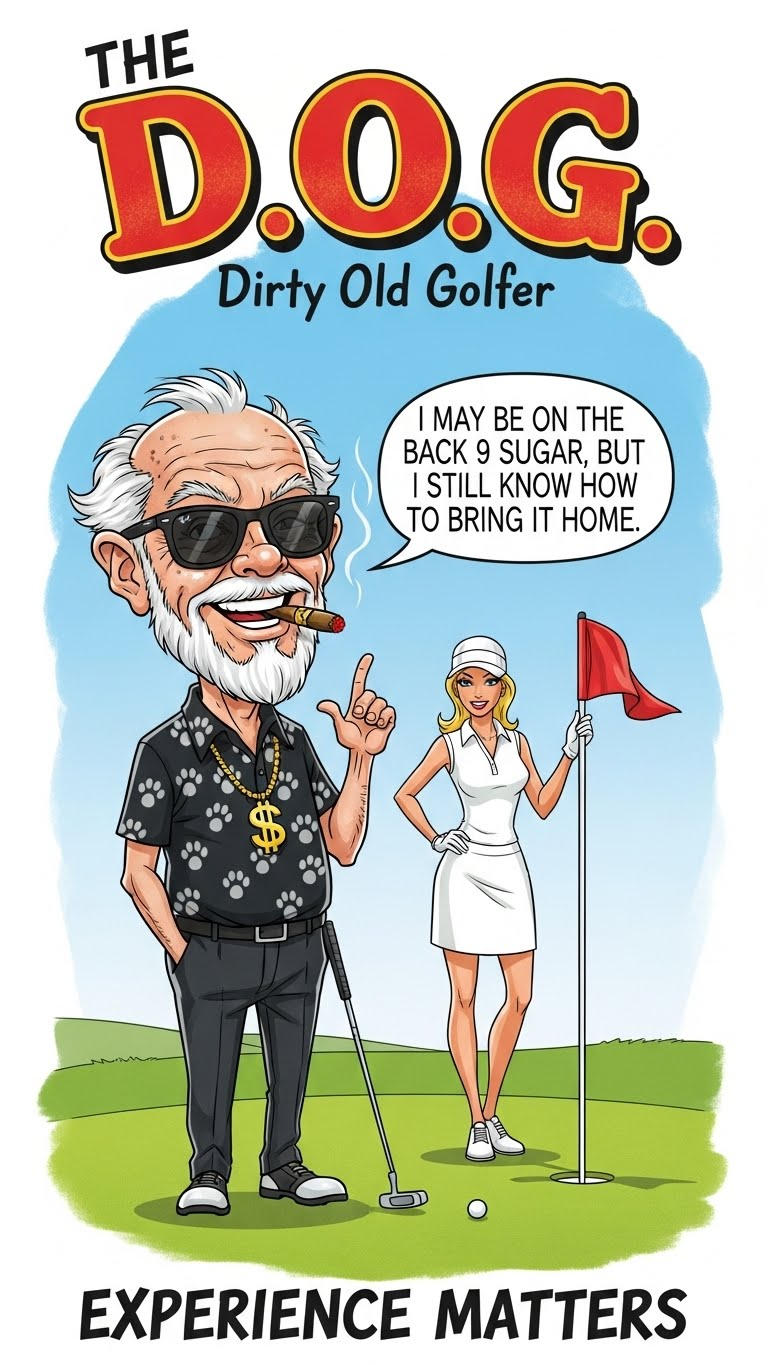 The D.O.G. T-Shirt — Experience Matters - Golf Noir Signature Apparel