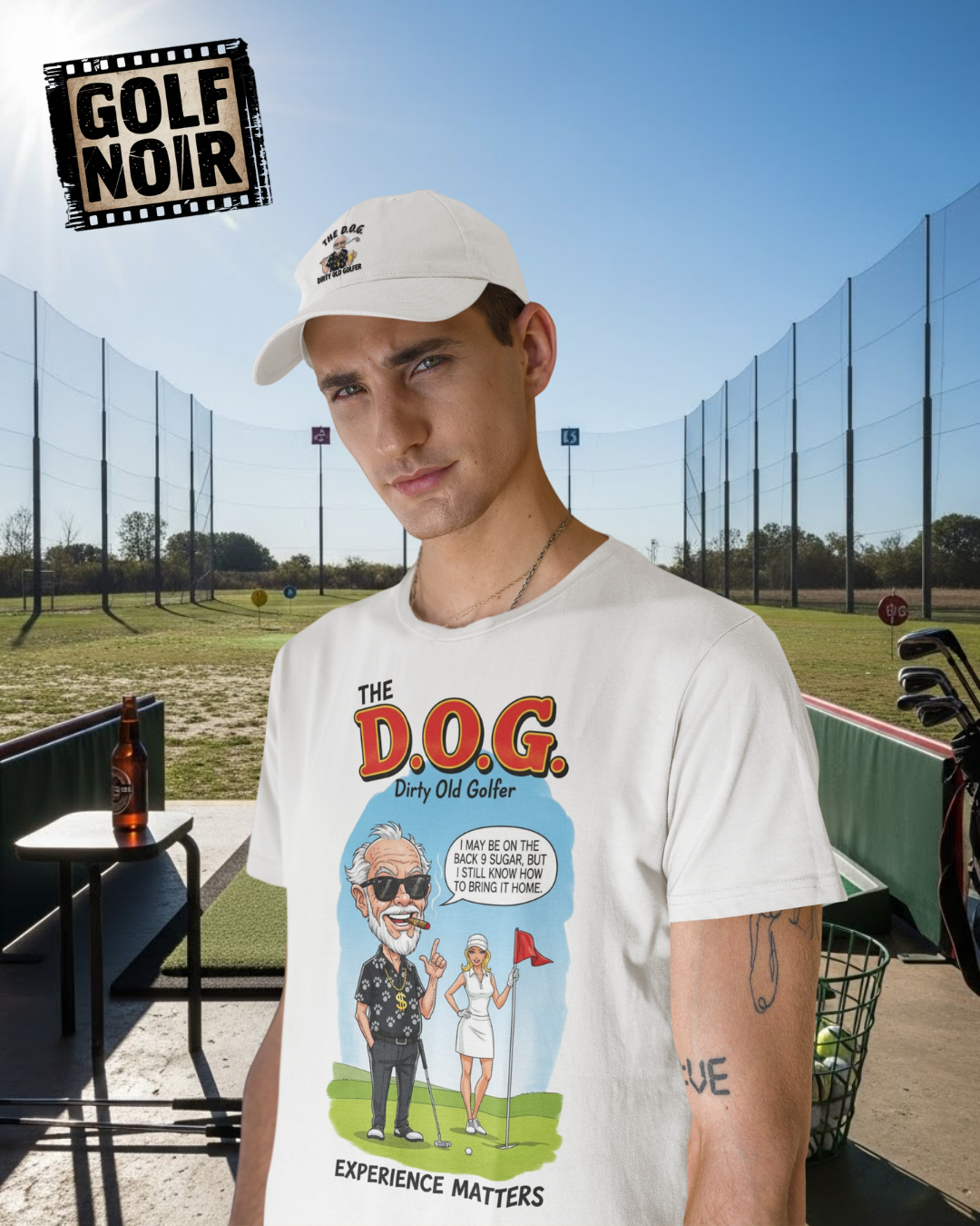 The D.O.G. T-Shirt — Experience Matters - Golf Noir Signature Apparel