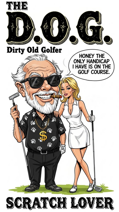 The D.O.G. T-Shirt — Scratch Lover - Golf Noir Signature Apparel