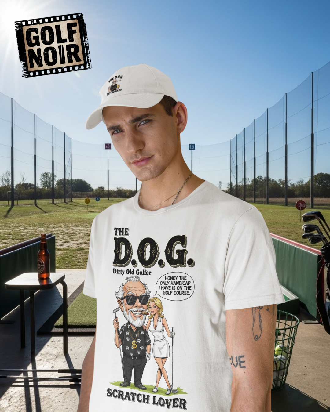 The D.O.G. T-Shirt — Scratch Lover - Golf Noir Signature Apparel
