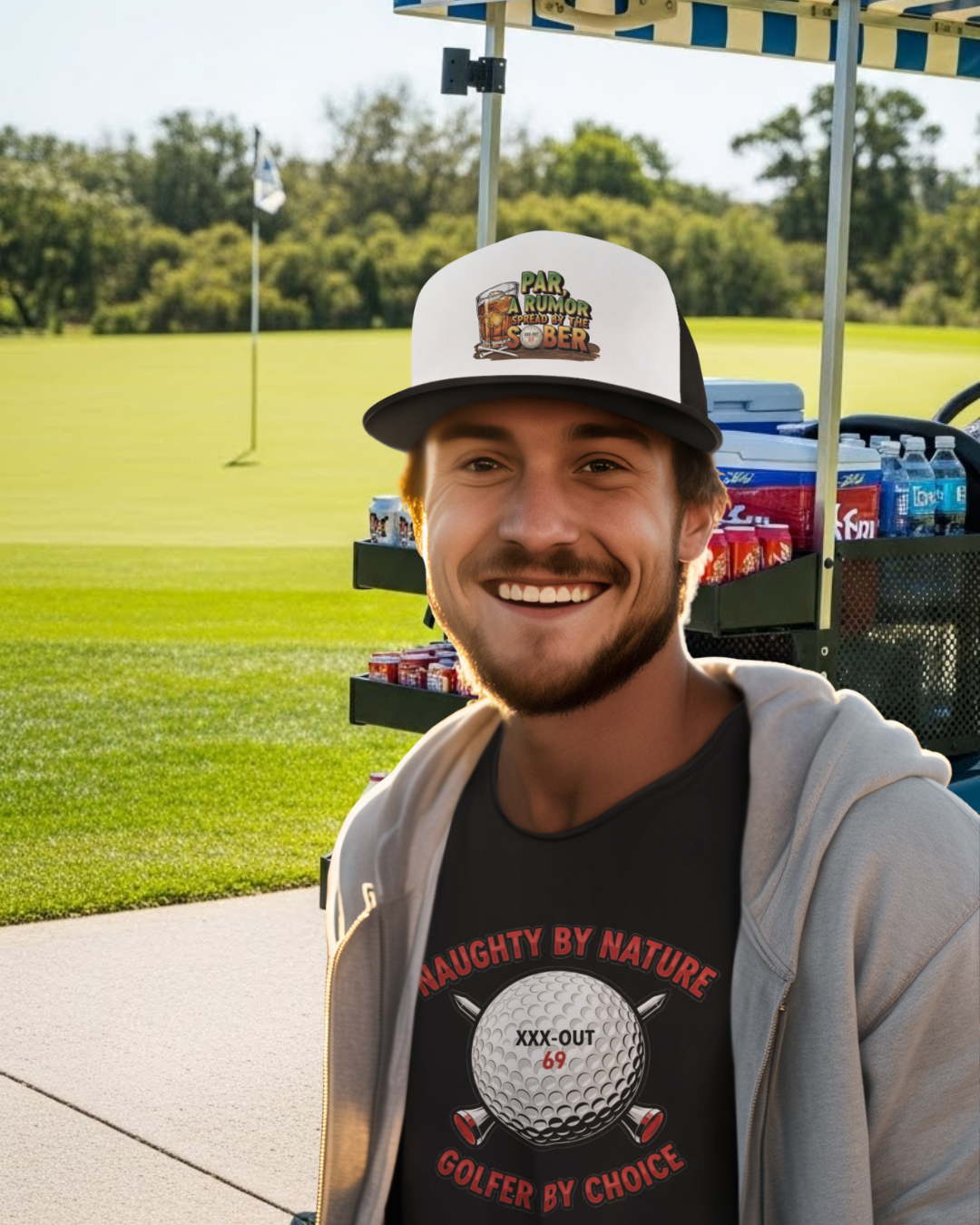 "Par, A Rumor Spread by the Sober" Trucker Hat - XXX-OUT Designs Headwear