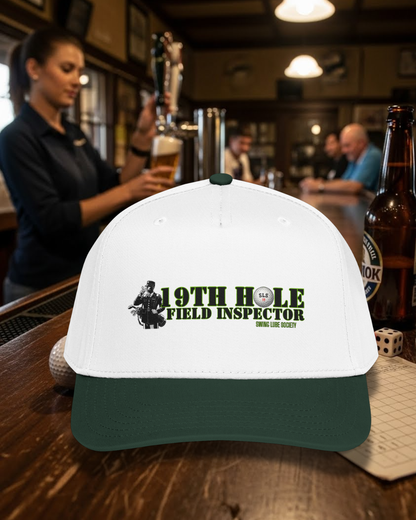 19th Hole Field Inspector Baseball Cap — Swing Lube Society Headwear