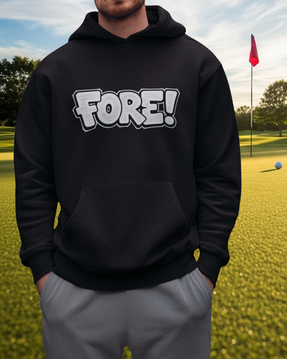 Fore! Grafitti Art Golf Hoodie — Golffiti Signature Apparel