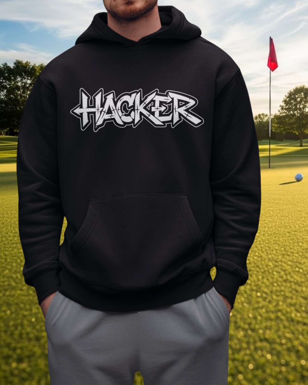 Hacker Graffiti Art Golf Hoodie — Golffiti Signature Apparel