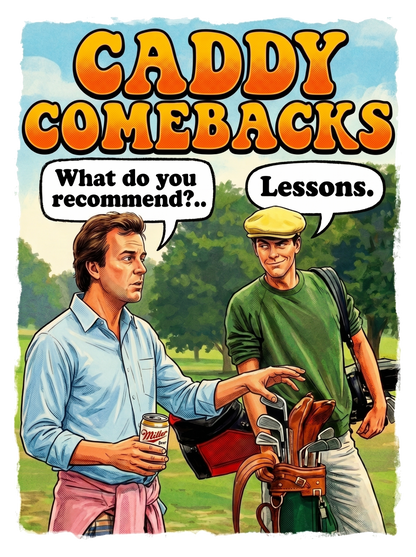 Caddy Comebacks T-Shirt - The Shag Bag Apparel