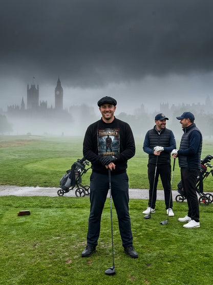 Three-Jack The Ripper Crewneck Sweatshirt - Starring Vincent Slice of GOLF NOIR apparel