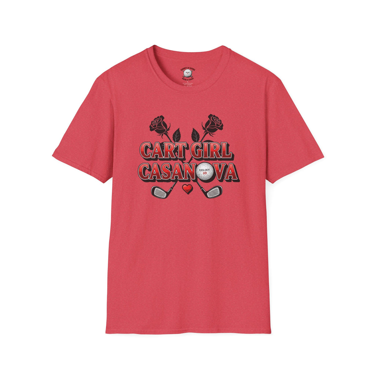 Cart Girl Casanova Golf T-Shirt — XXX-OUT Design Signature Apparel
