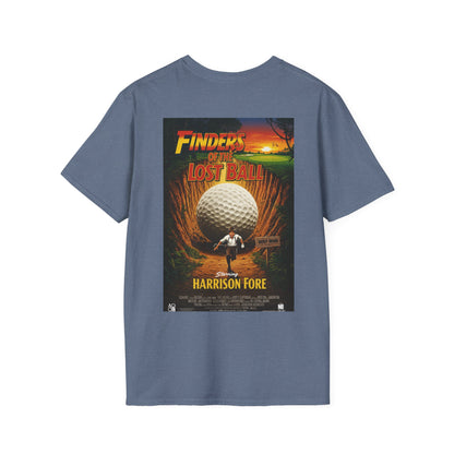 FINDERS OF THE LOST BALL T-Shirt - Starring HARRISON FORE- Golf Noir Signature Apparel