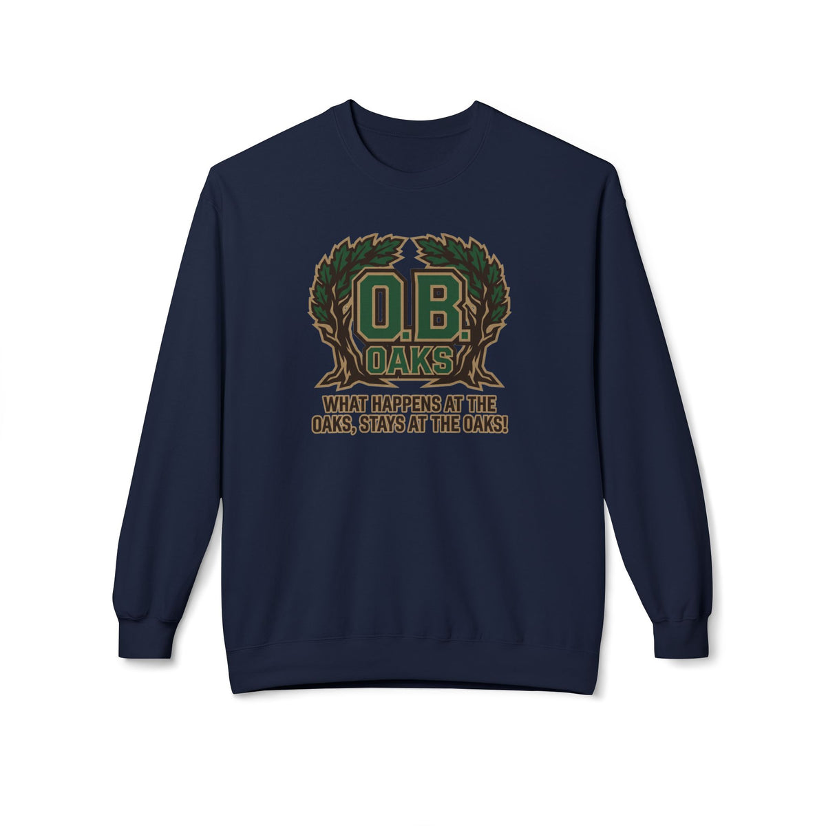 O.B. Oaks Crewneck Sweatshirt — Fictional Fairways Signature Apparel