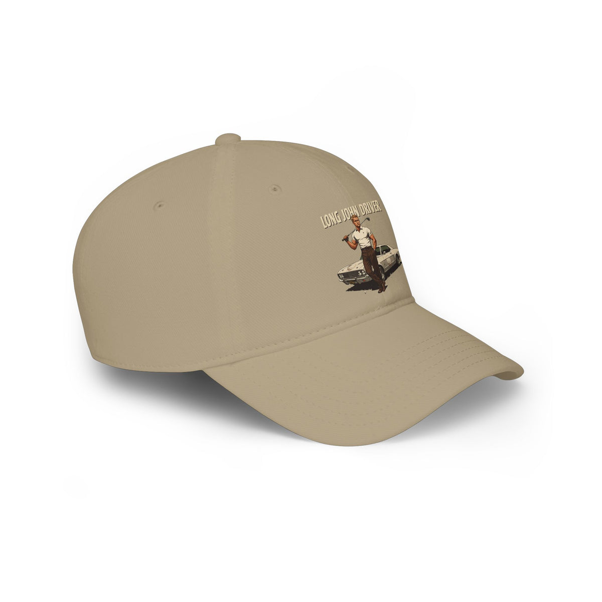 Long John Driver Baseball Cap — Golf Noir Statement Headwear