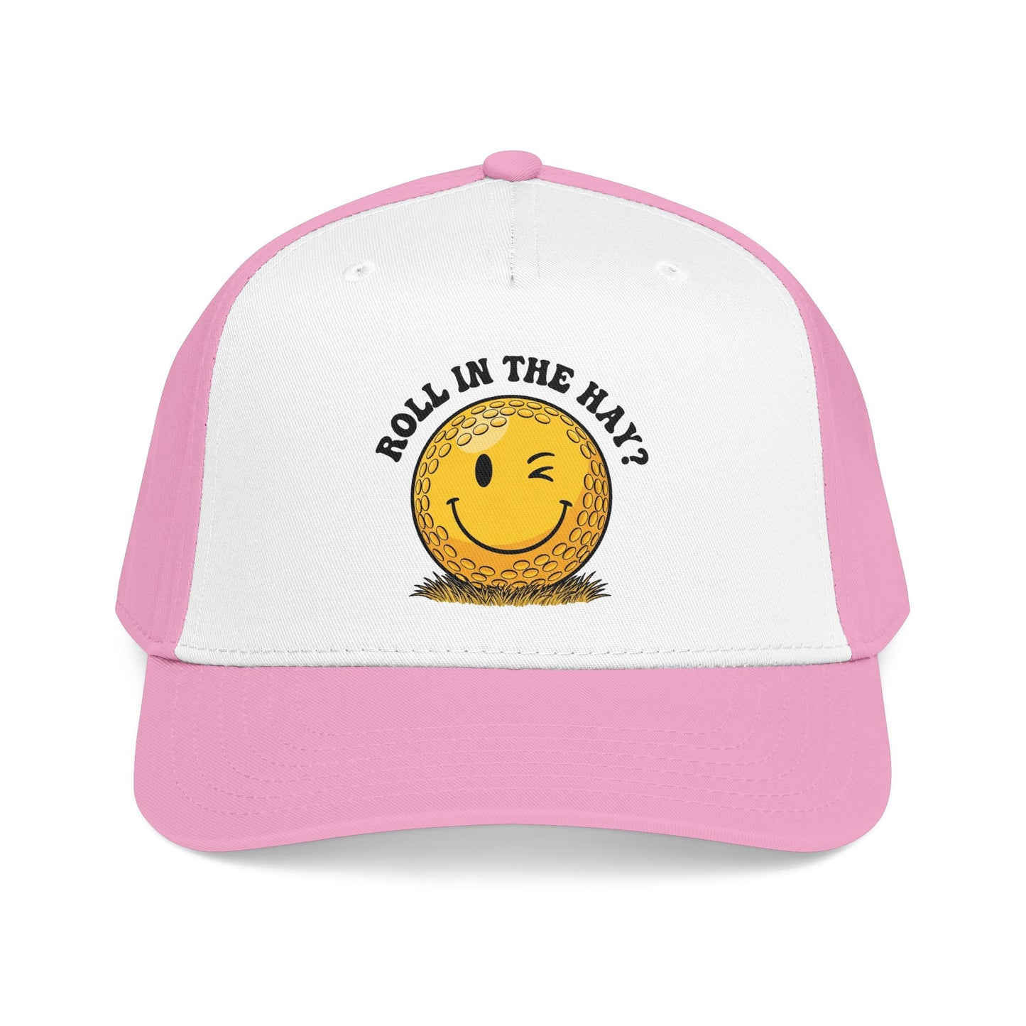 "Roll in the Hay?" Funny Golf Hat - It's a Golf Day Statement Headwear