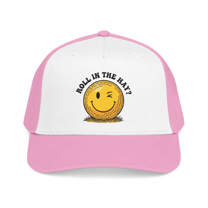 "Roll in the Hay?" Funny Golf Hat - It's a Golf Day Statement Headwear