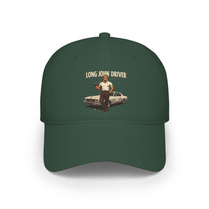 Long John Driver Baseball Cap — Golf Noir Statement Headwear