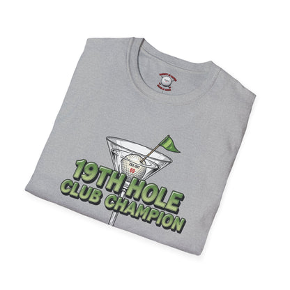 19th Hole Club Champion T-Shirt — XXX-OUT Design Signature Apparel