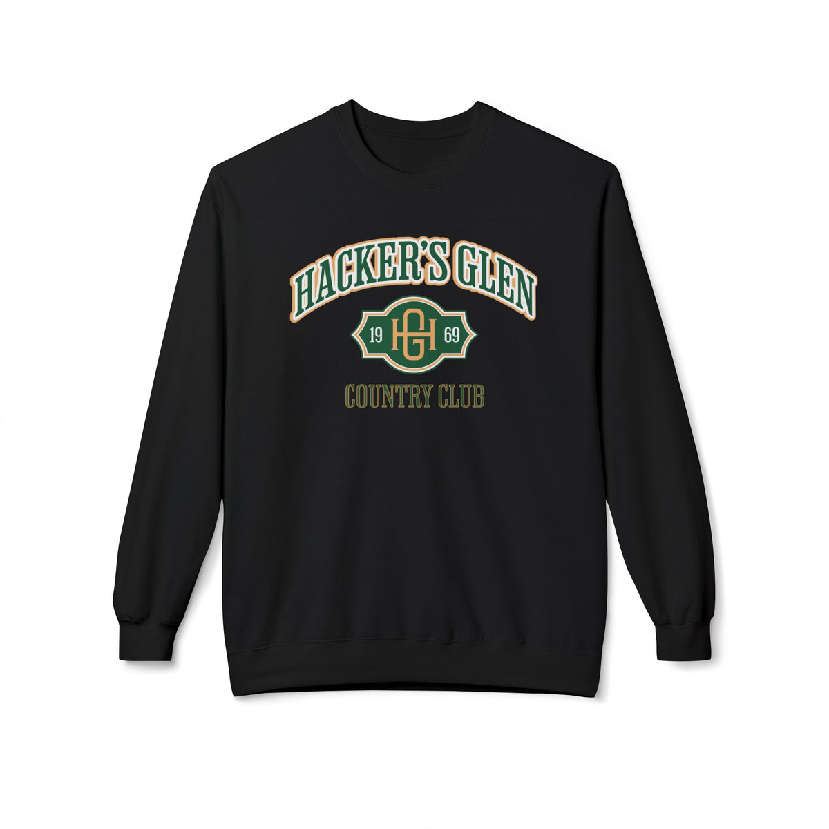 Hacker's Glen Country Club Crewneck Sweatshirt - Fictional Fairways Signature Apparel