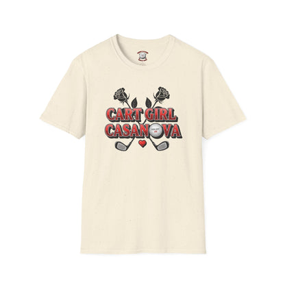 Cart Girl Casanova Golf T-Shirt — XXX-OUT Design Signature Apparel