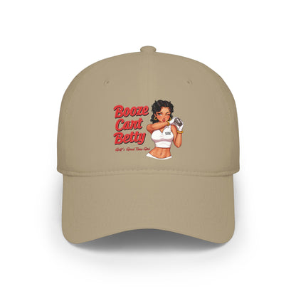 Booze Cart Betty Low Profile Baseball Cap — Golf Noir Statement Headwear