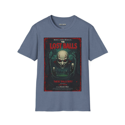 THE LOST BALLS T-Shirt - Starring VINCENT SLICE- Golf Noir Signature Apparel
