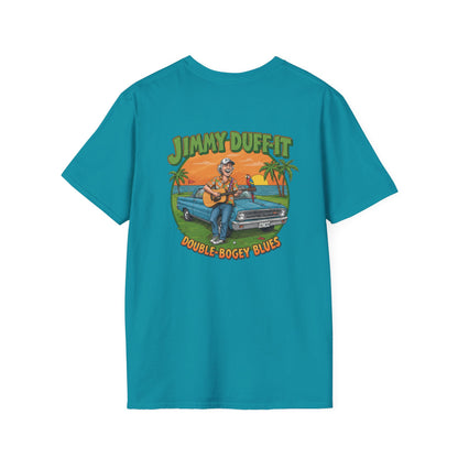 DOUBLE BOGEY BLUES T-Shirt - Starring JIMMY DUFF-IT- Golf Noir Signature Apparel