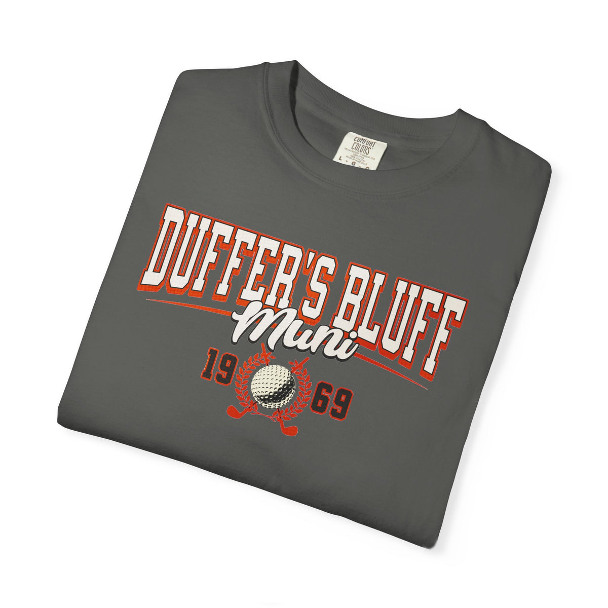 Duffer's Bluff Muni T-Shirt — Fictional Fairways Signature Apparel
