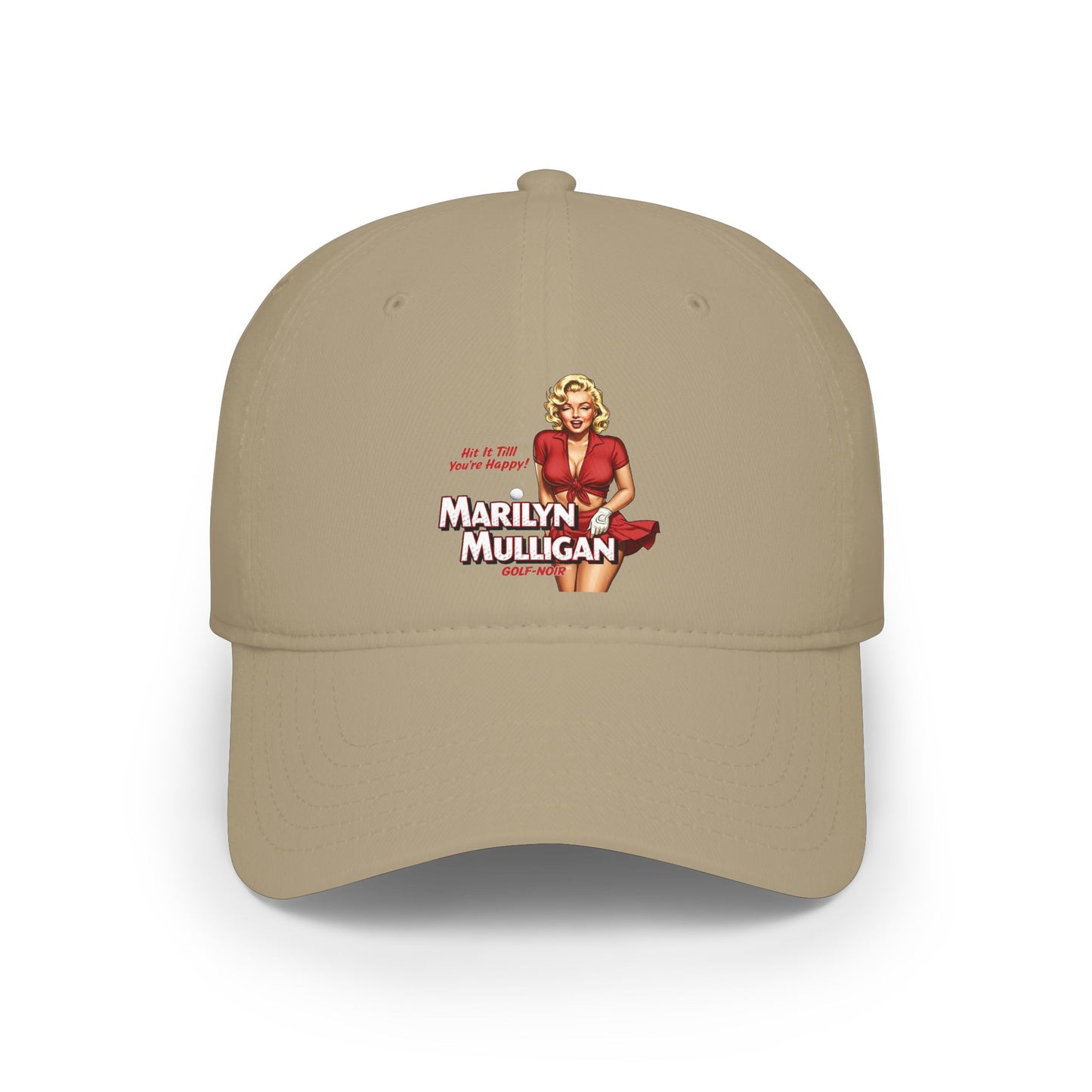 Marilyn Mulligan Hit It Till You're Happy Low Profile Baseball Cap - Golf Noir Statement Headwear