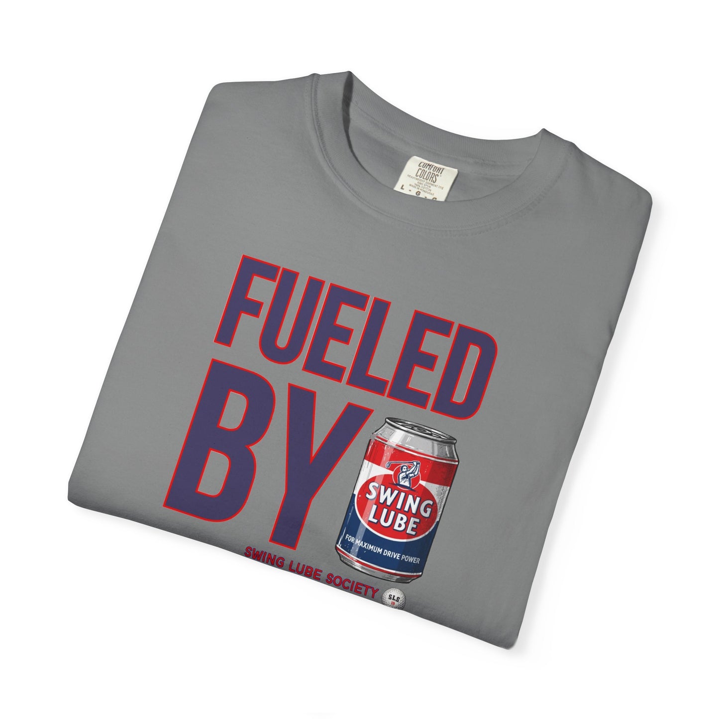 Fueled By Swing Lube Golf Tee — Swing Lube Society Signature Apparel