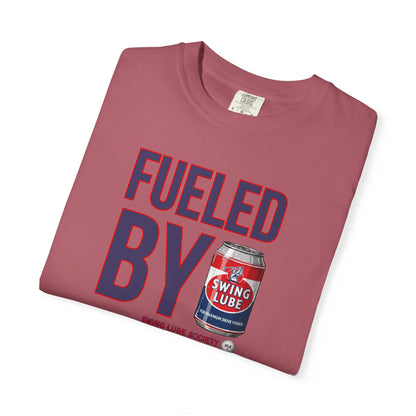 Fueled By Swing Lube Golf Tee — Swing Lube Society Signature Apparel