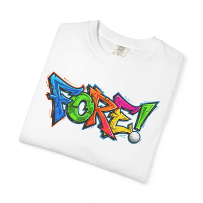 “FORE!” Golf T-Shirt — Golffiti Signature Apparel